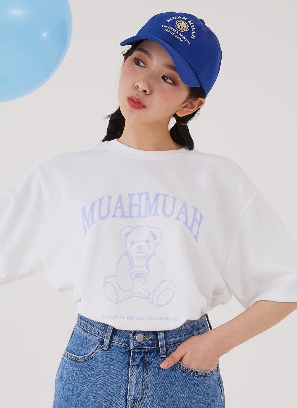 TEDDY BEARプリントTシャツ・p225041