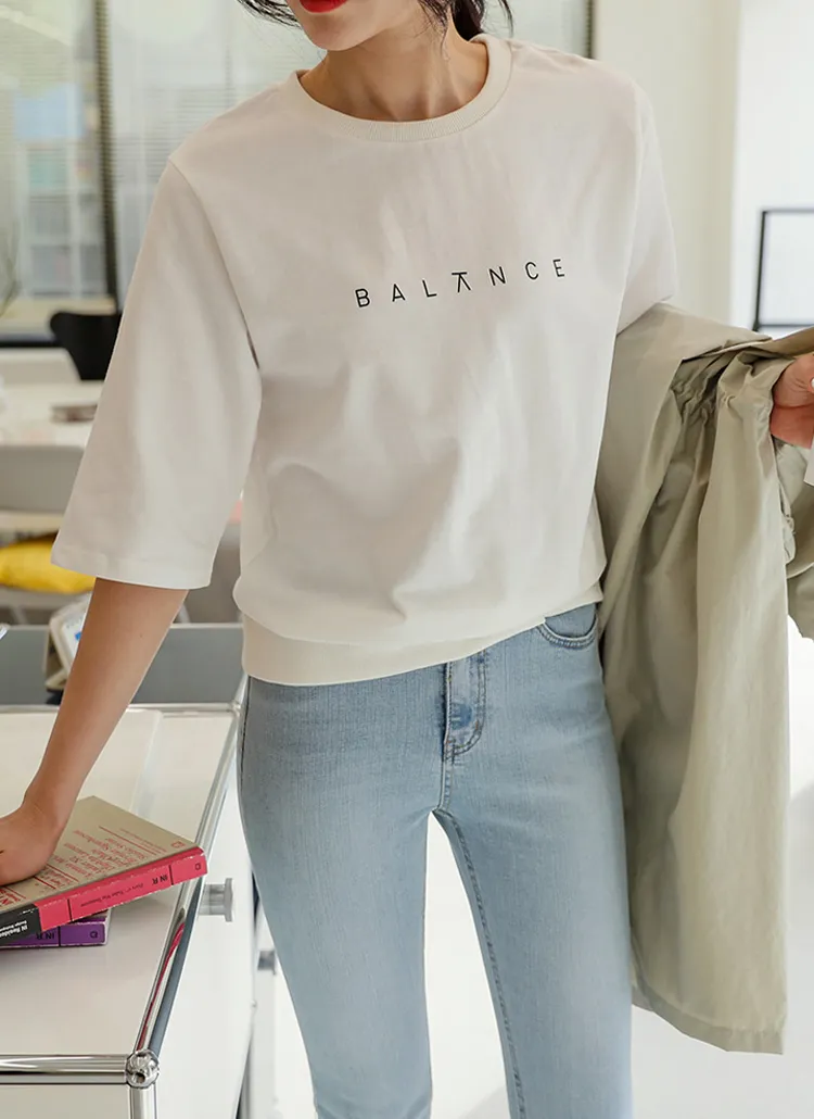 BALANCE半袖Tシャツ | chicfox | 詳細画像1