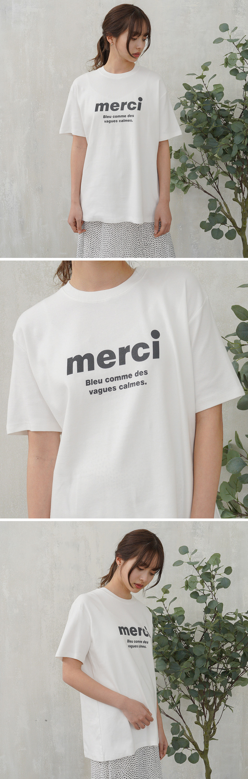 merciレタリングTシャツ・全3色 | 詳細画像8