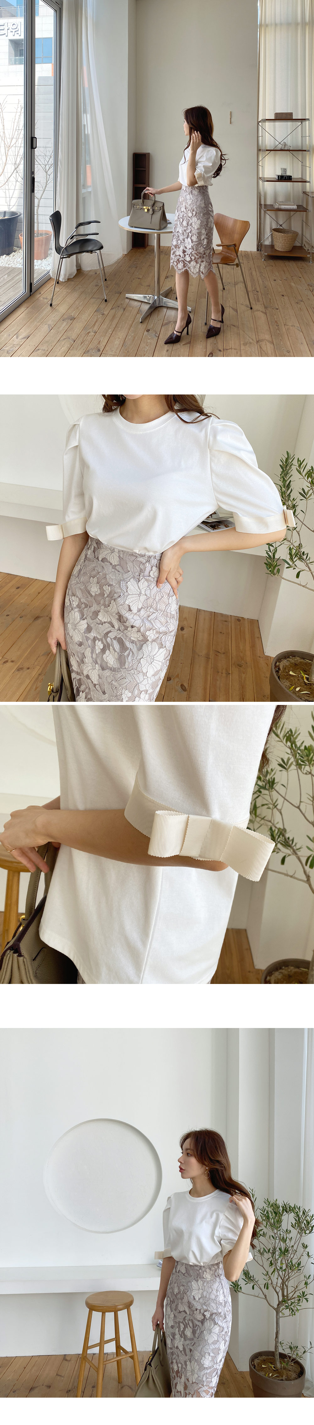 レーススリムスカート | DHOLIC | 詳細画像3