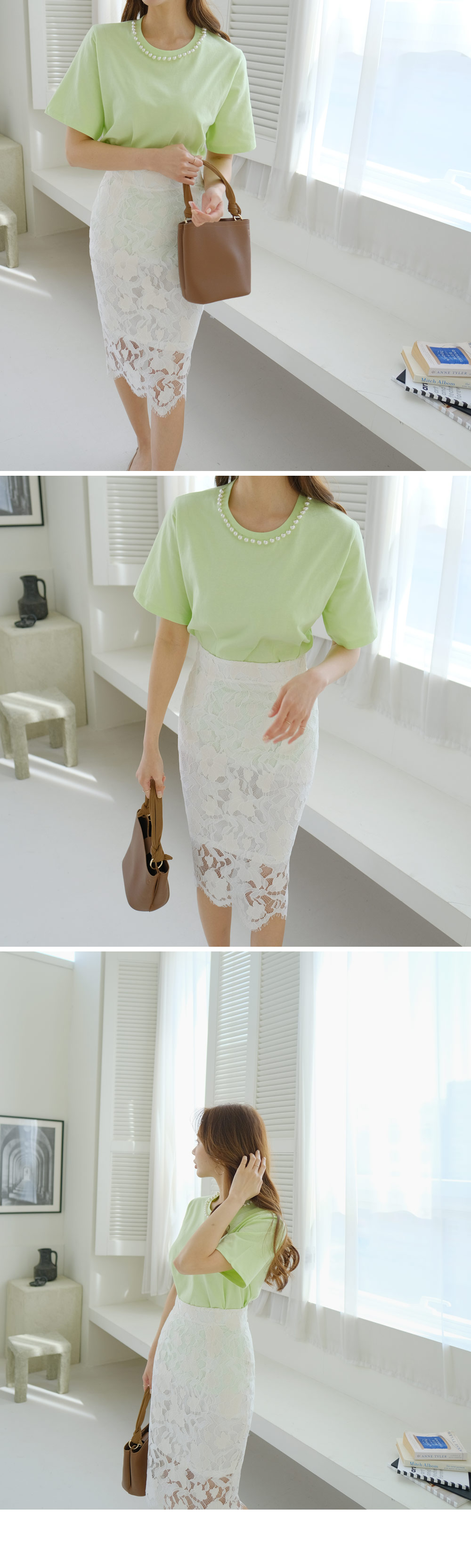 レーススリムスカート | DHOLIC | 詳細画像11