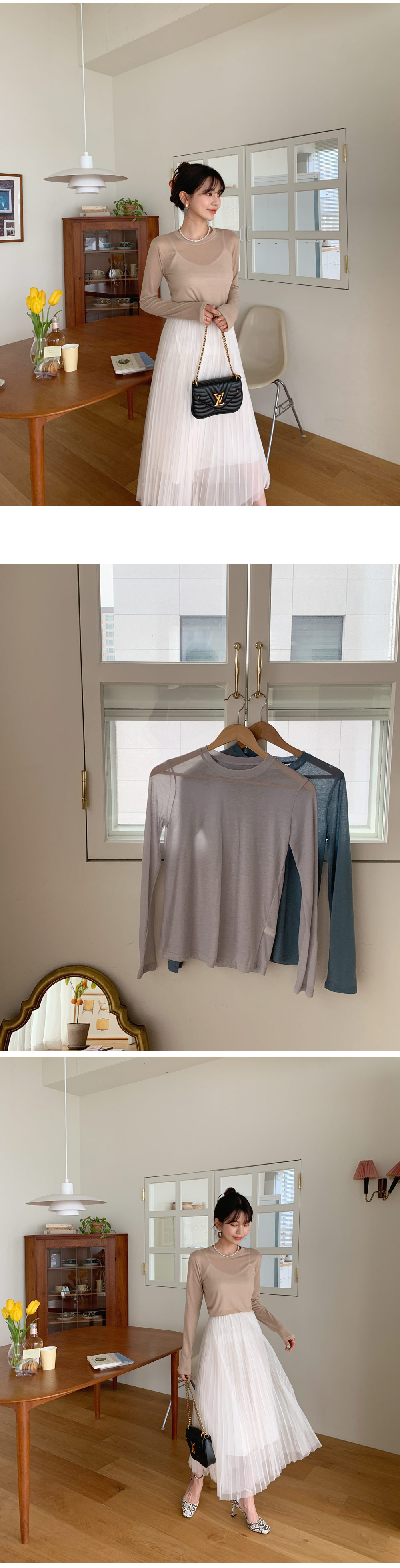 スリムシアーTシャツ・全6色 | DHOLIC | 詳細画像11