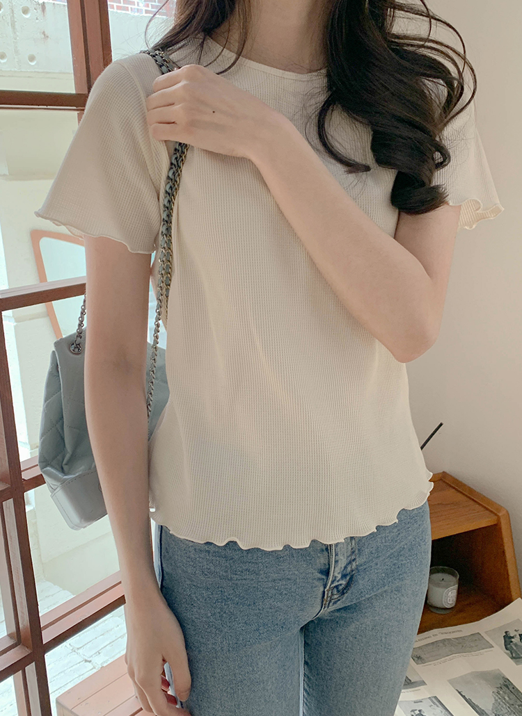 メロウヘム半袖Tシャツ | cherrykoko | 詳細画像1