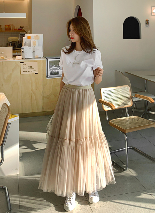 ストライプ デザイン/Striipe design PINZA♡チュールスカート ミニスカート