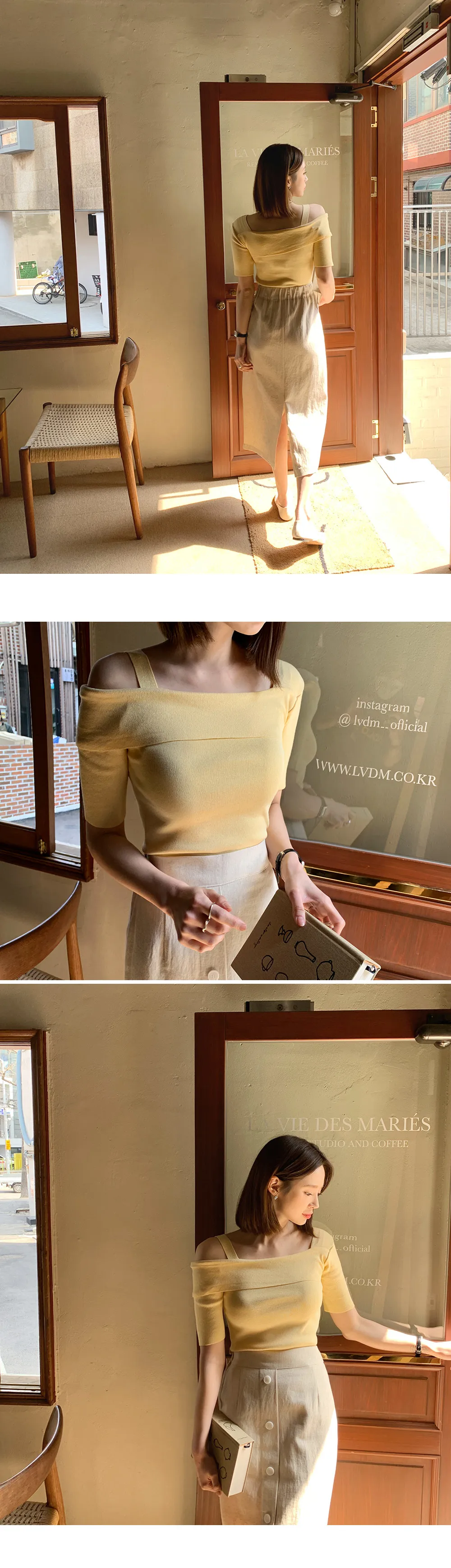 リネン混ボタンスカート・全3色 | DHOLIC | 詳細画像5