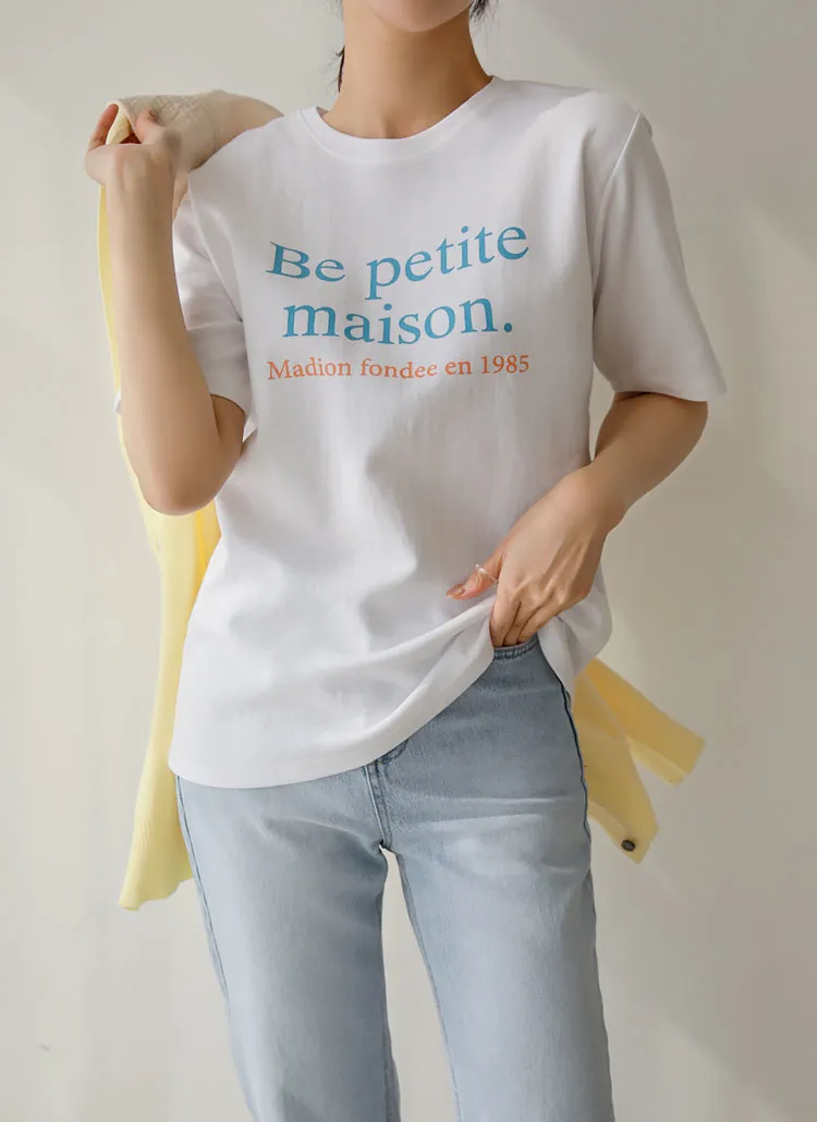 maisonレタリングTシャツ | chichera | 詳細画像1