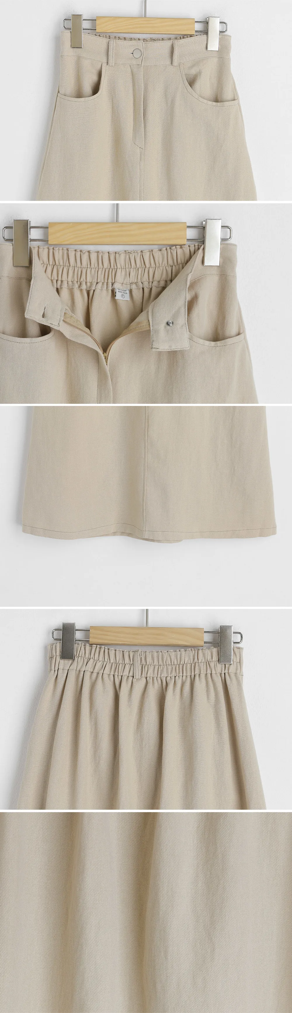 リネン混ステッチAラインスカート・全4色 | DHOLIC PLUS | 詳細画像16