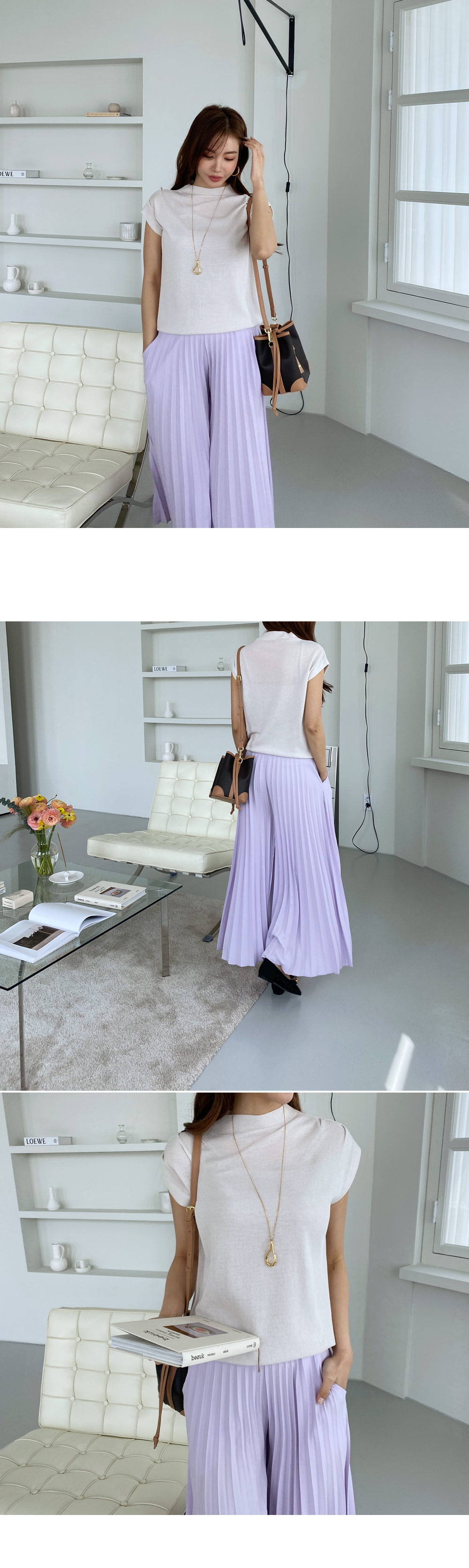 ハーフネックキャップスリーブニット・全5色 | DHOLIC | 詳細画像7