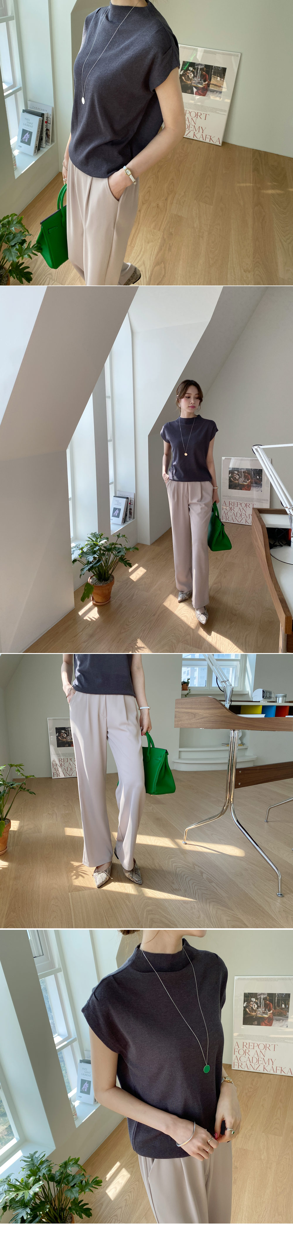 ハーフネックキャップスリーブニット・全5色 | DHOLIC | 詳細画像10