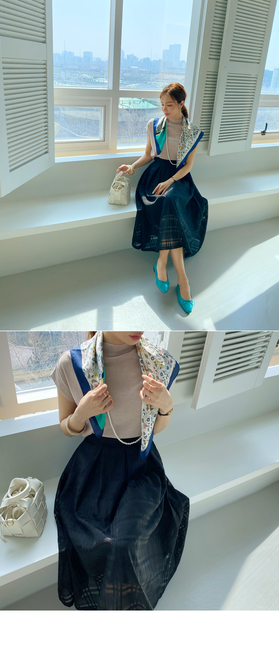 ハーフネックキャップスリーブニット・全5色 | DHOLIC | 詳細画像12