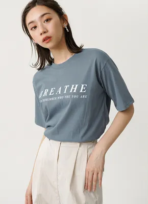 スタンダードレタリングTシャツ・全4色 | 詳細画像1