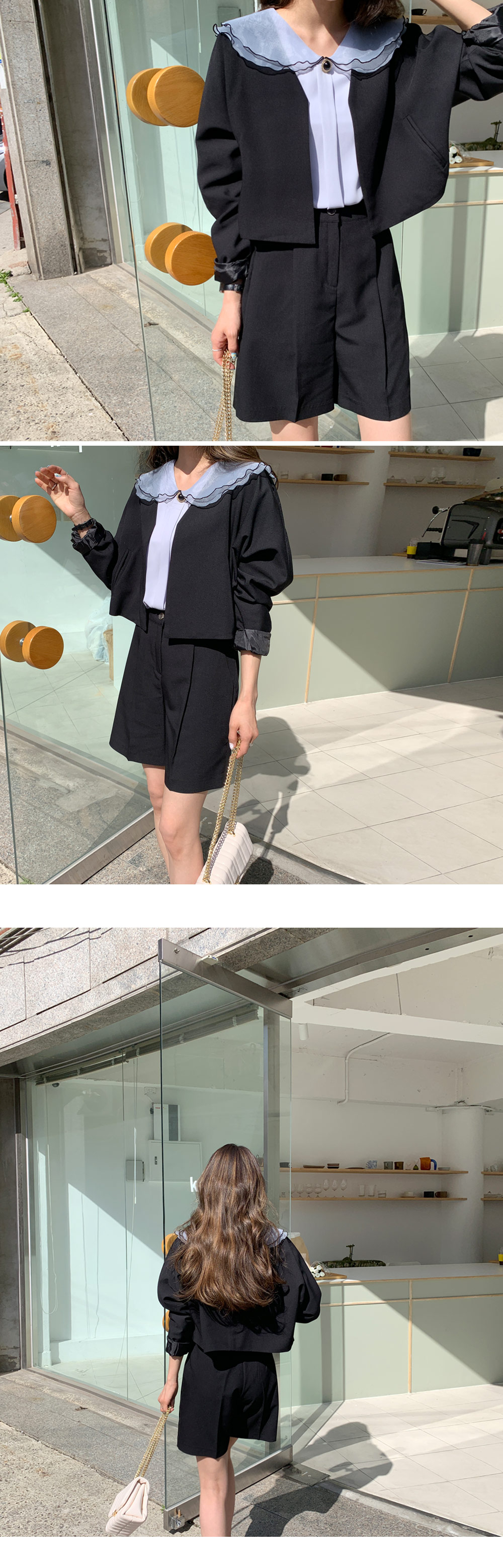 ラウンドダブルカラーブラウス・全3色 | DHOLIC | 詳細画像5