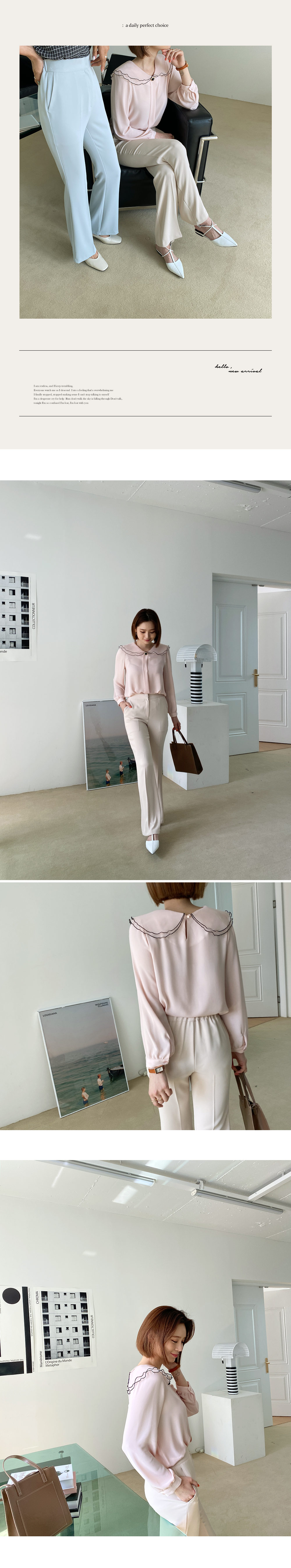 ラウンドダブルカラーブラウス・全3色 | DHOLIC | 詳細画像7