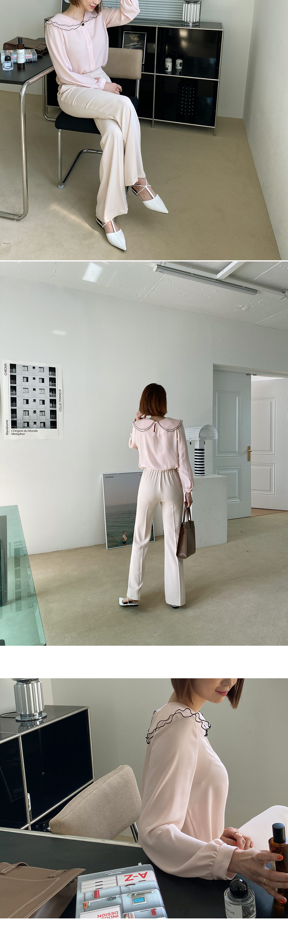 ラウンドダブルカラーブラウス・全3色 | DHOLIC | 詳細画像8