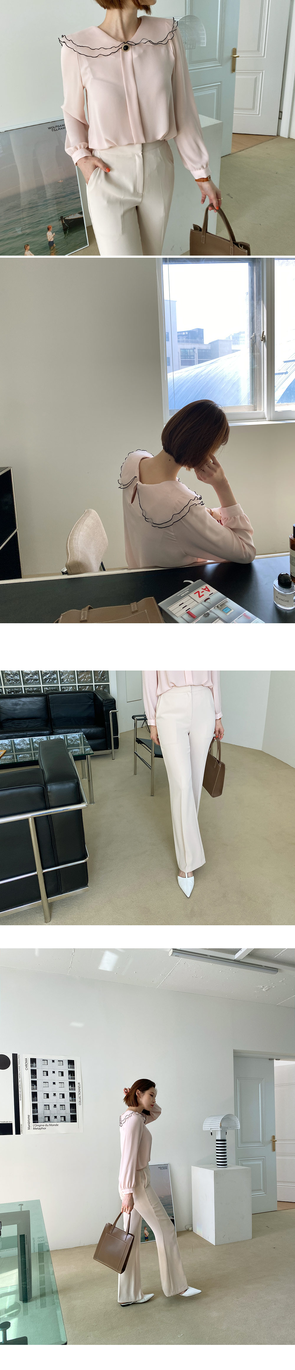 ラウンドダブルカラーブラウス・全3色 | DHOLIC | 詳細画像9