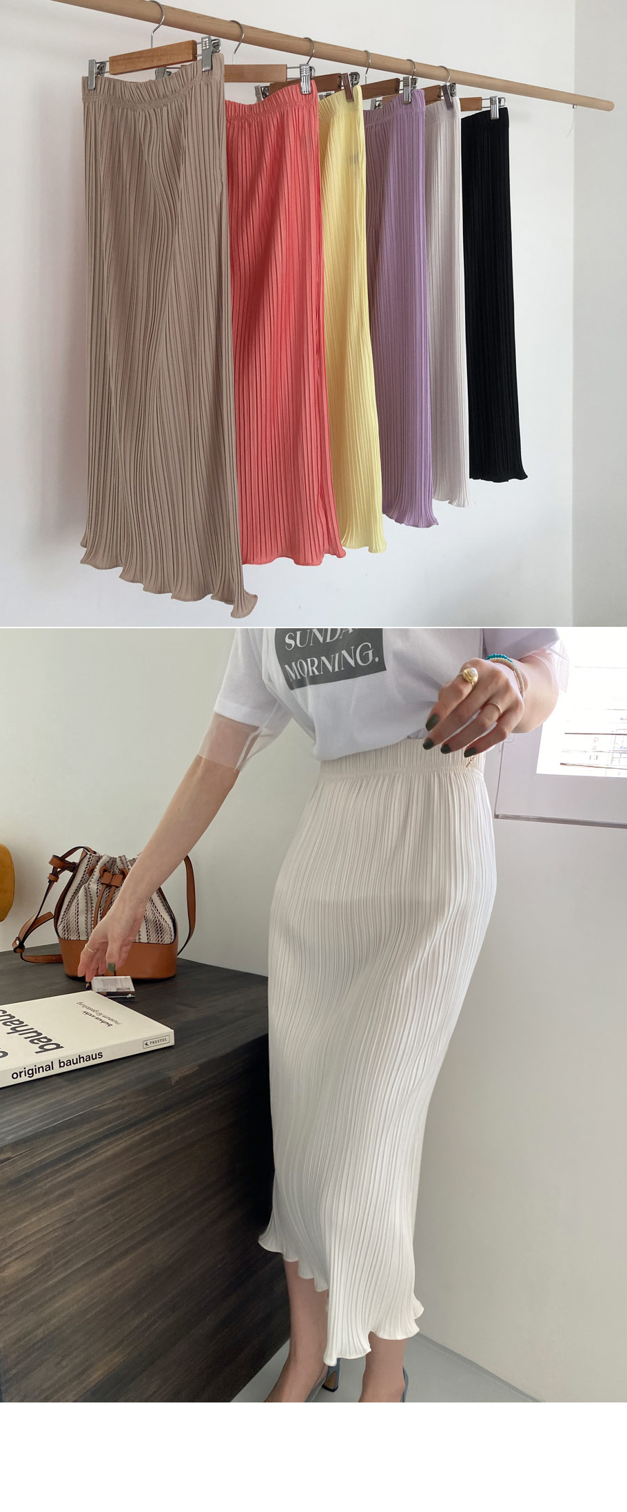 プリーツウェーブスカート・全6色 | DHOLIC PLUS | 詳細画像3