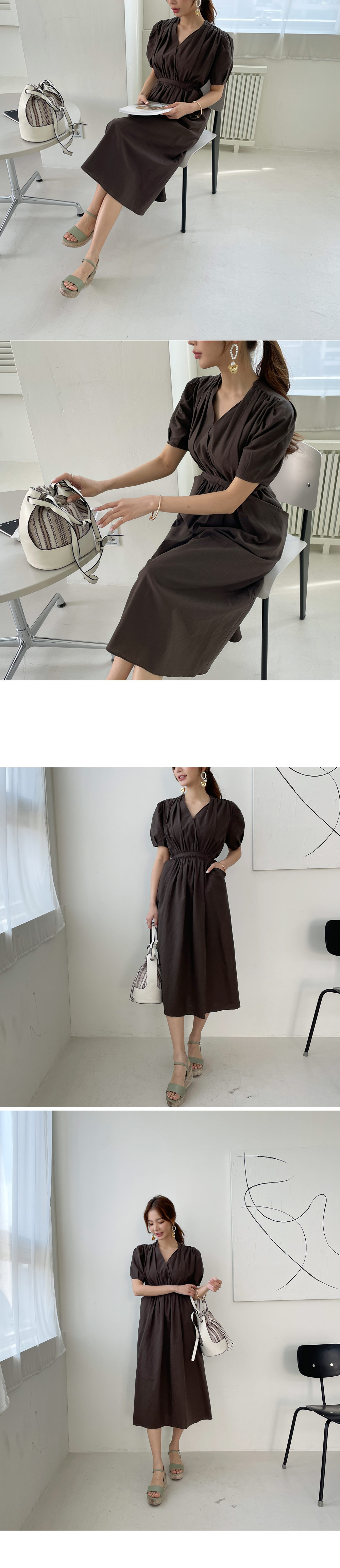 カシュクール リボン ワンピース ドレス ロング フェミニン org.jpg