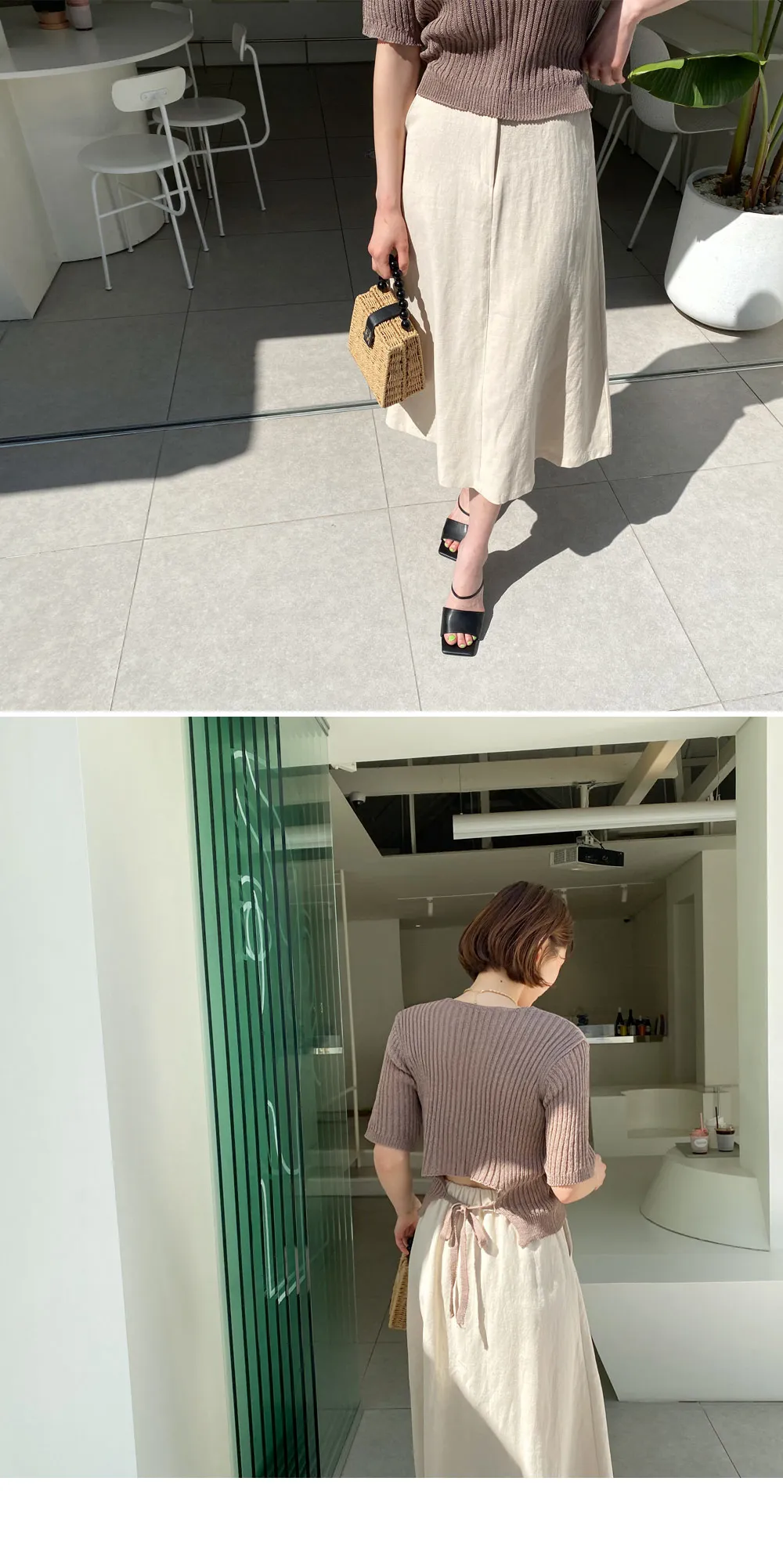 レーヨン混Aラインスカート・全3色 | DHOLIC | 詳細画像6