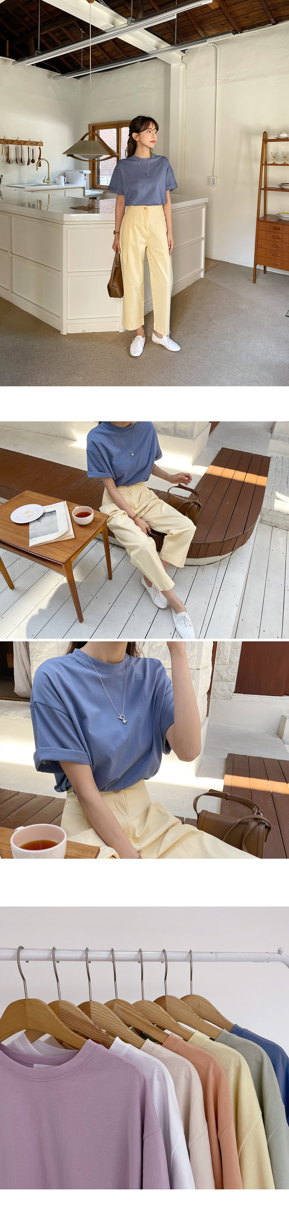 サイドスリットベーシックTシャツ・全8色 | DHOLIC | 詳細画像5