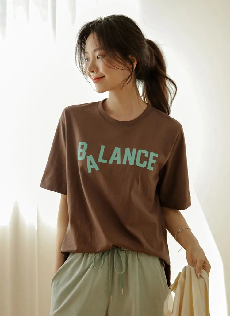 BALANCE半袖Tシャツ | justone | 詳細画像1