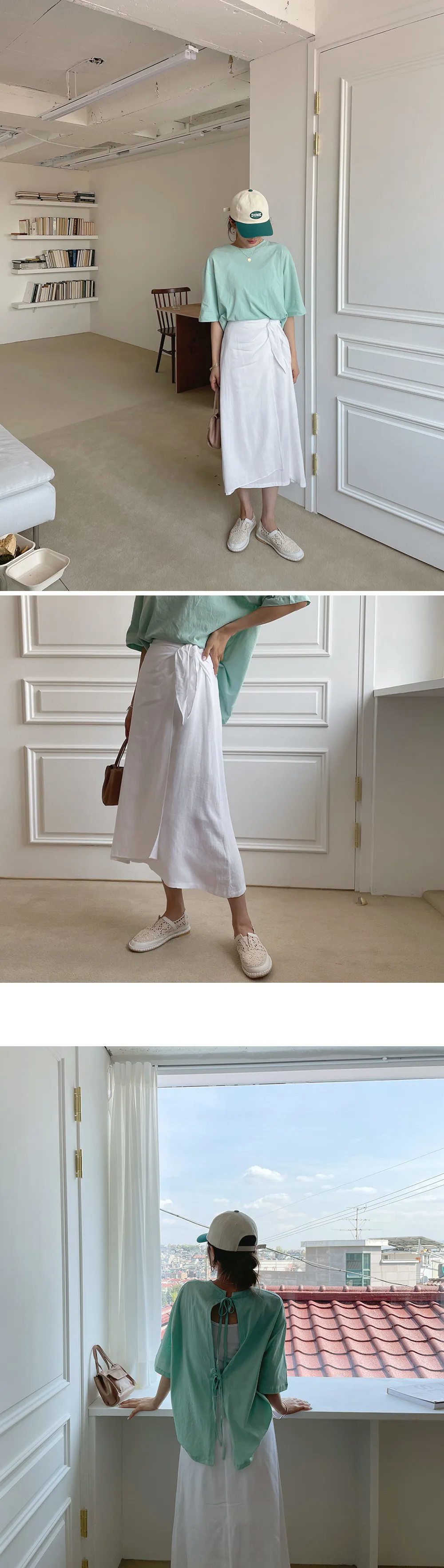 リネン混ラップスカート・全3色 | DHOLIC | 詳細画像8