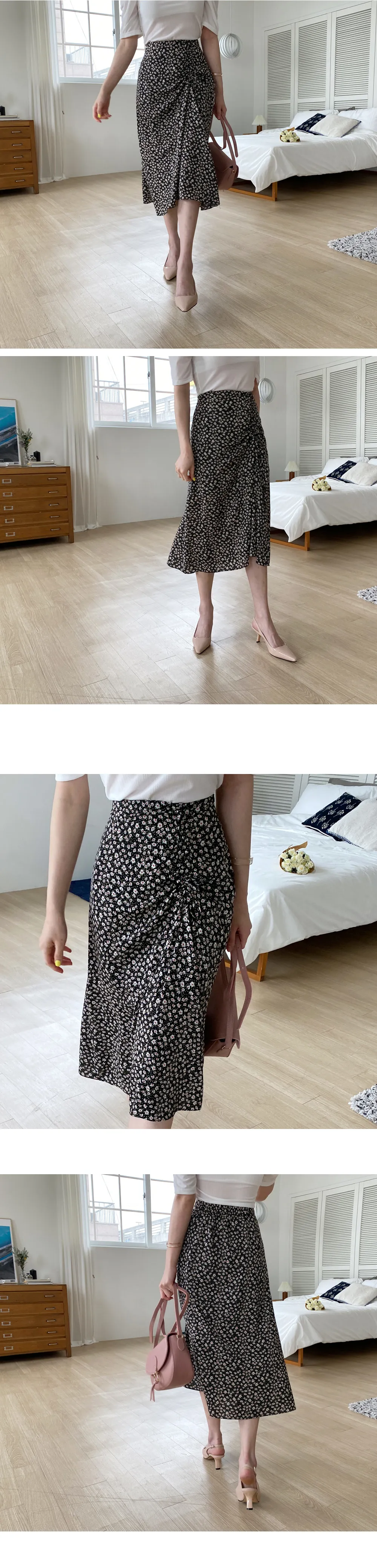 ドロスト小花柄スカート・全2色 | DHOLIC | 詳細画像2