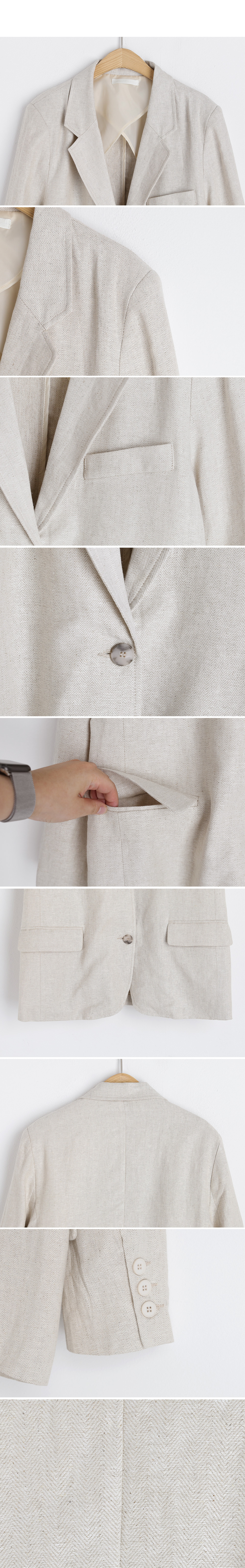 リネン混ミドルジャケット&ベルト付ショートパンツSET・全2色 | DHOLIC | 詳細画像12
