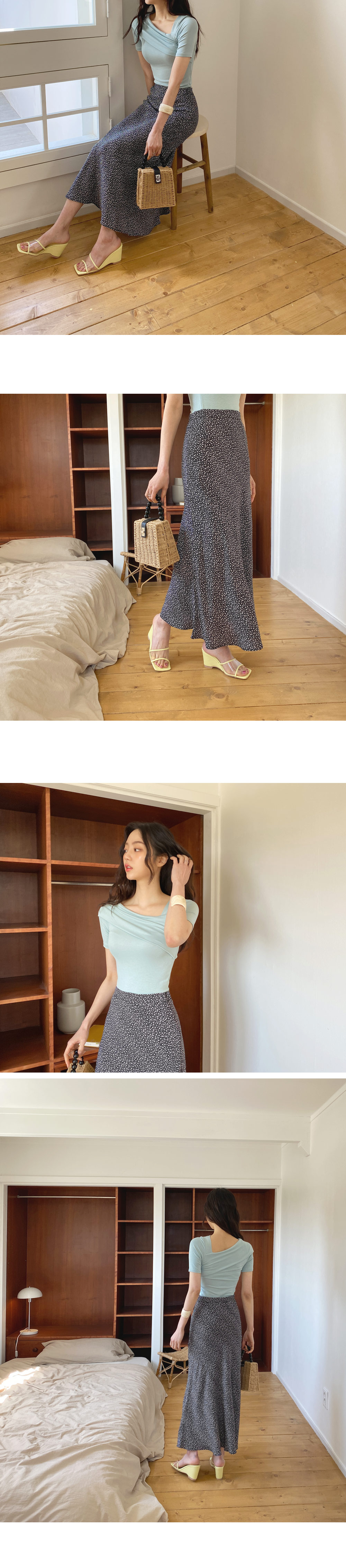 ダイアゴナルスリムTシャツ・全5色 | DHOLIC | 詳細画像4