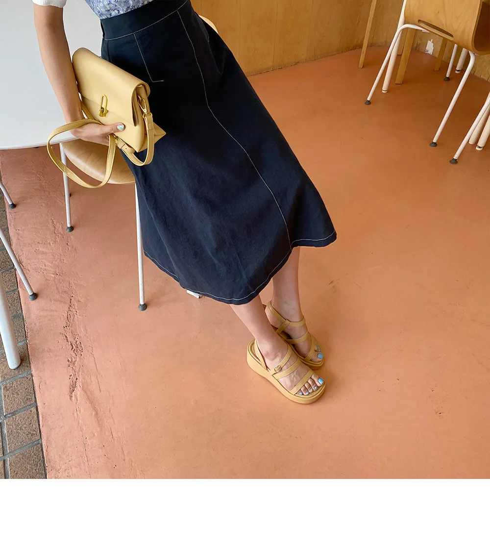 ステッチAラインスカート・全2色 | DHOLIC | 詳細画像5