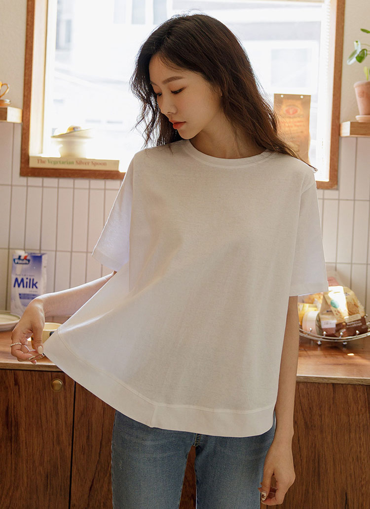 コットンシアー半袖Tシャツ レディースファッション通販 DHOLIC