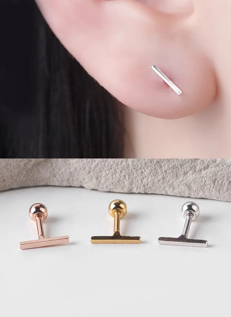 スクエアスティックピアス(片耳用) | レディースファッション通販 - DHOLIC 