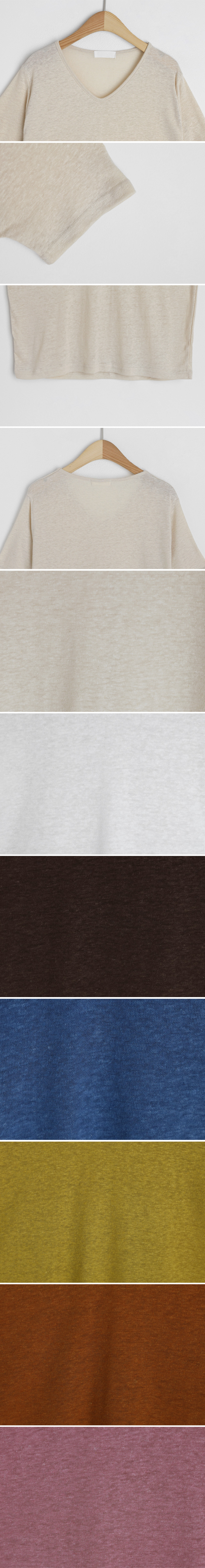 リネン混VネックTシャツ・全8色 | DHOLIC | 詳細画像25