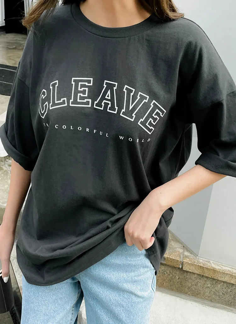 CLEAVEプリントTシャツ | 09women | 詳細画像1