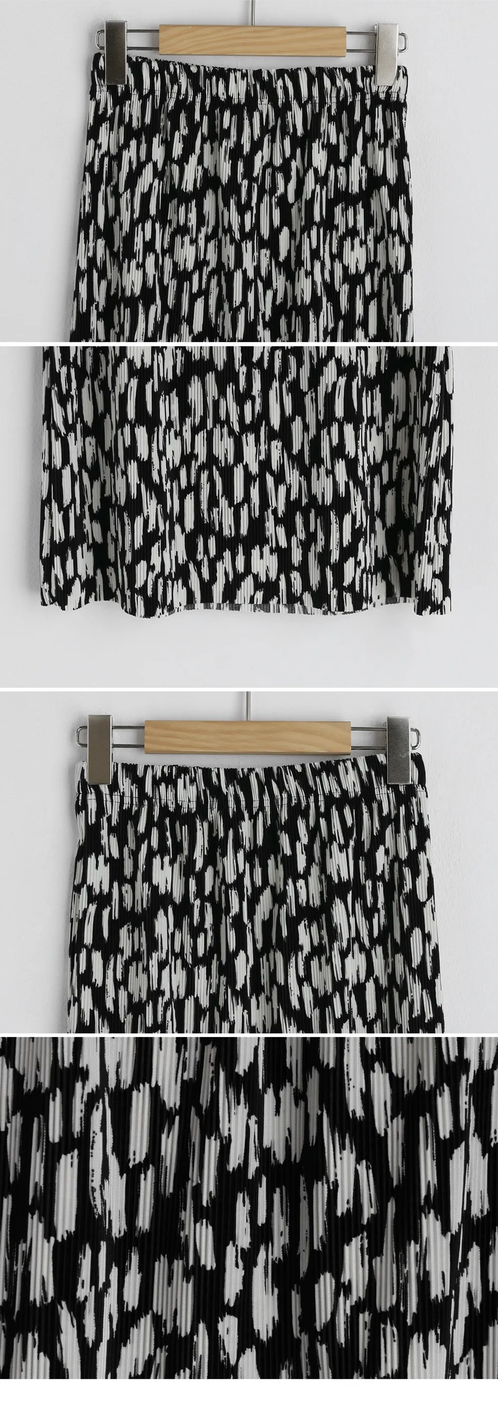 プリーツTシャツ&レオパードスカートSET・全2色 | DHOLIC PLUS | 詳細画像18