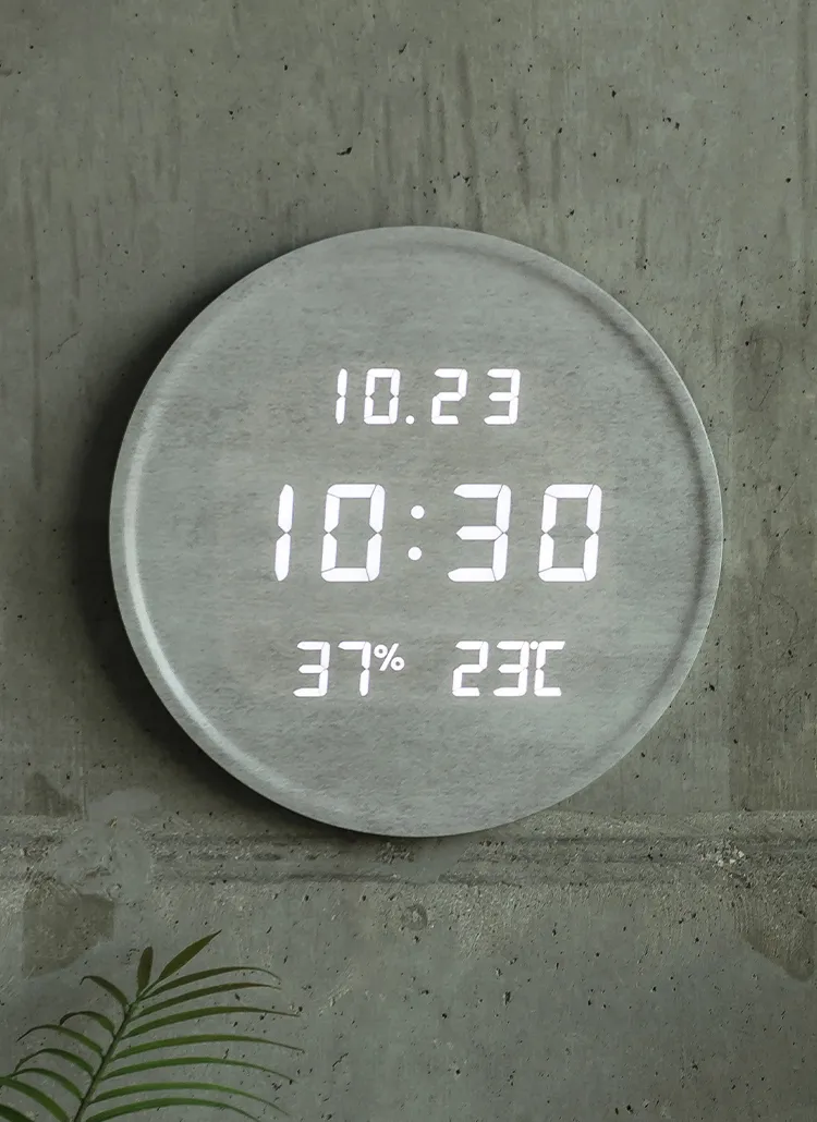 FLAITO LUNA温湿度LED壁掛け時計 | 詳細画像1