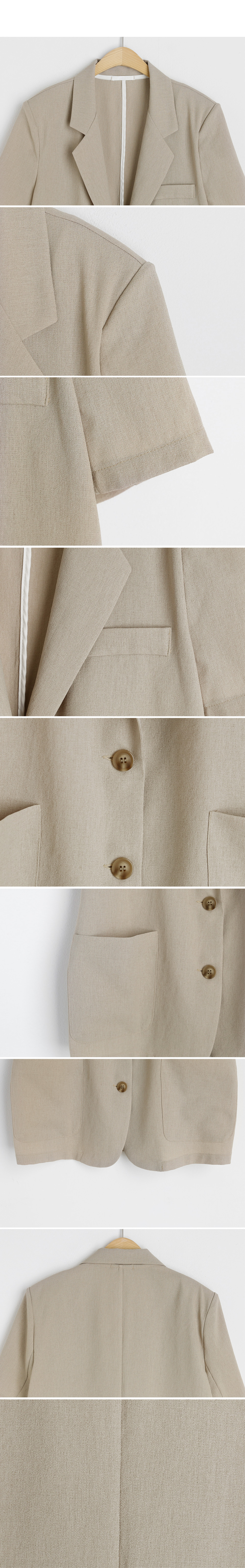 半袖ミドルジャケット&タックショートパンツSET・全4色 | DHOLIC | 詳細画像10