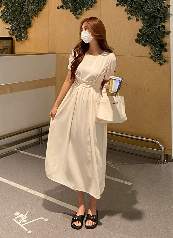 ボンディングリボンワンピース BLACK)ボンディングリボンワンピース | lilLilly official webstore