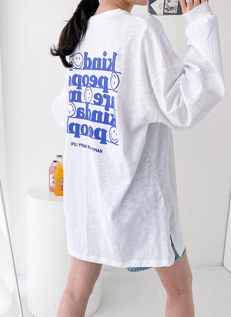 kindスマイルロングTシャツ | ppgirl | 詳細画像1