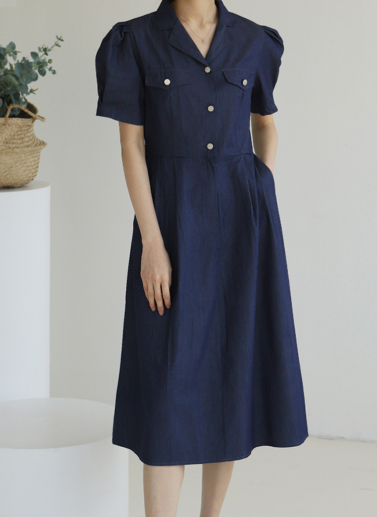 リングベルト付開襟ワンピース レディースファッション通販 Dholic 公式