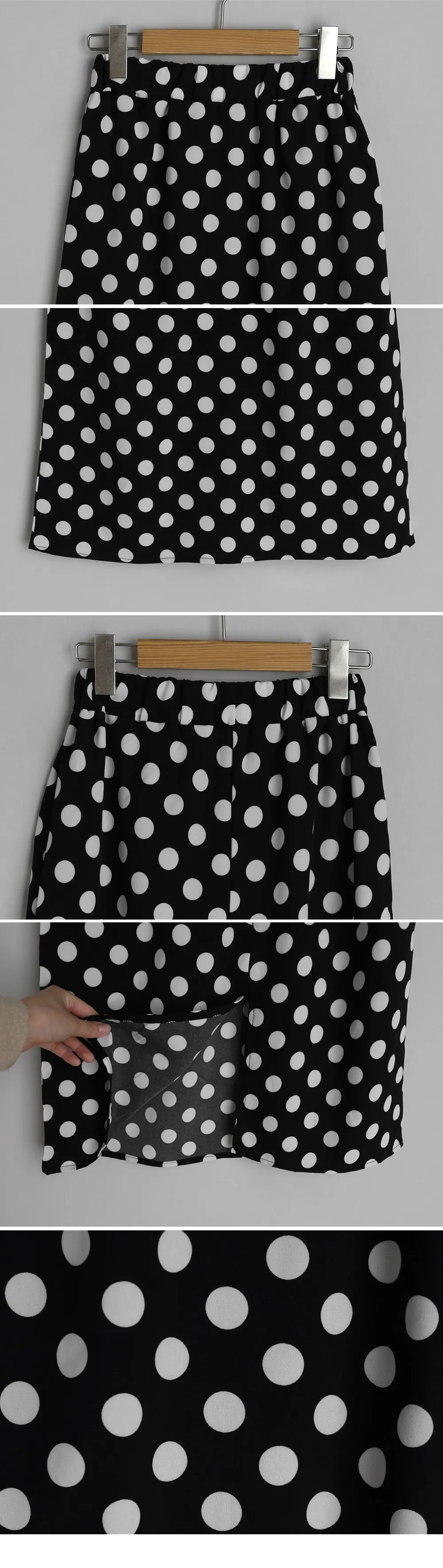 レタリングTシャツ&ドットスカートSET・全1色 | DHOLIC | 詳細画像10