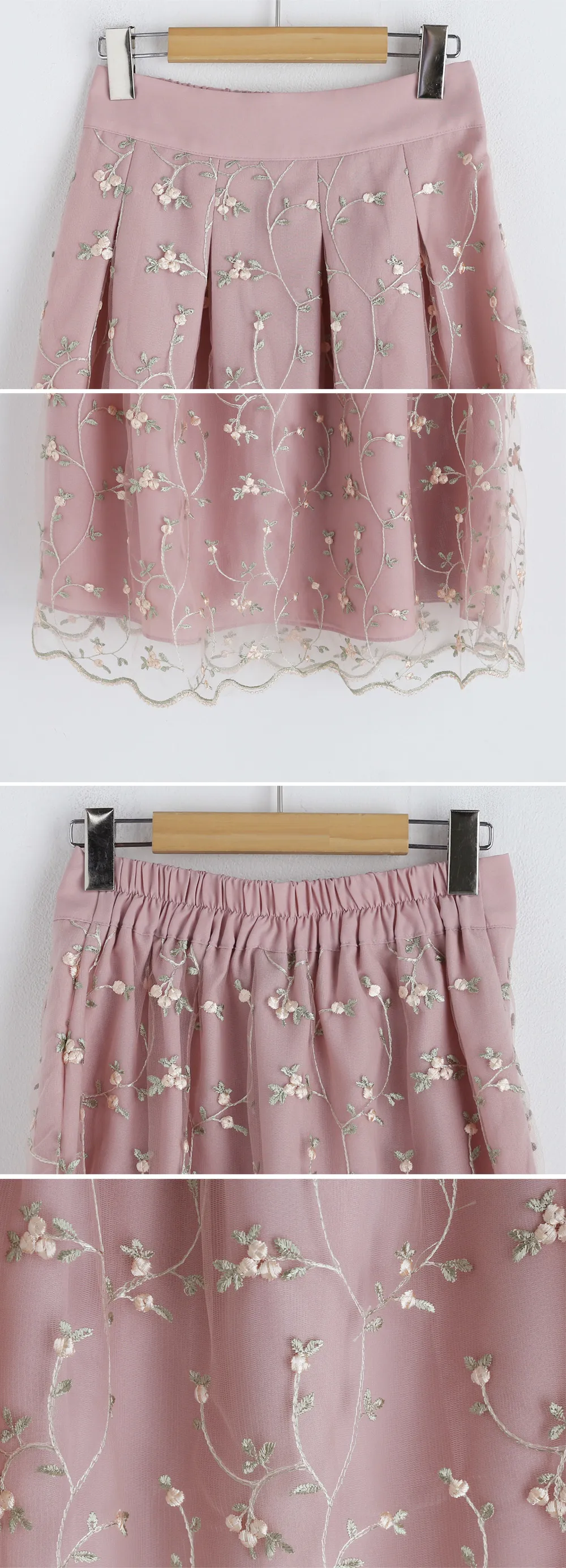 フラワー刺繍スカート・全2色 | DHOLIC | 詳細画像9
