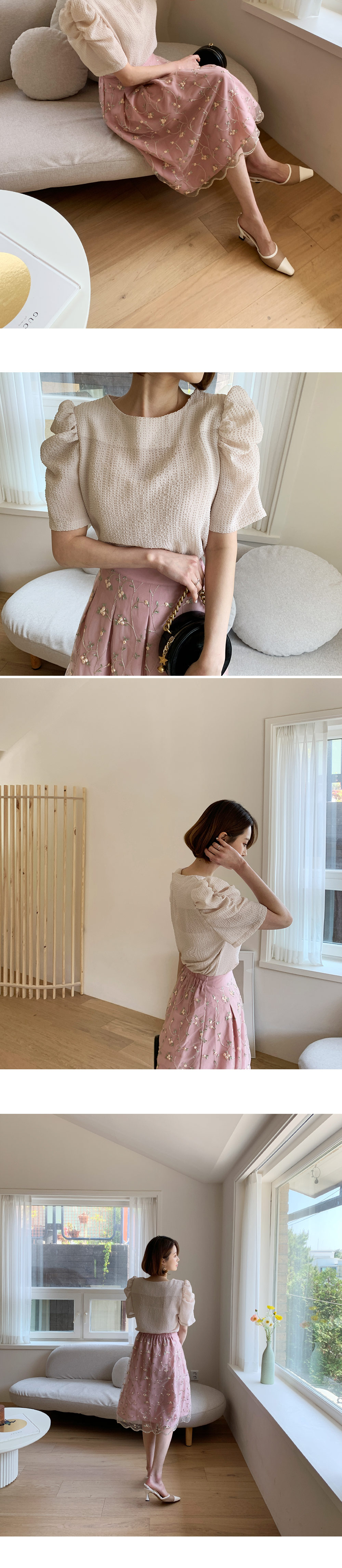 フラワー刺繍スカート・全2色 | DHOLIC | 詳細画像5