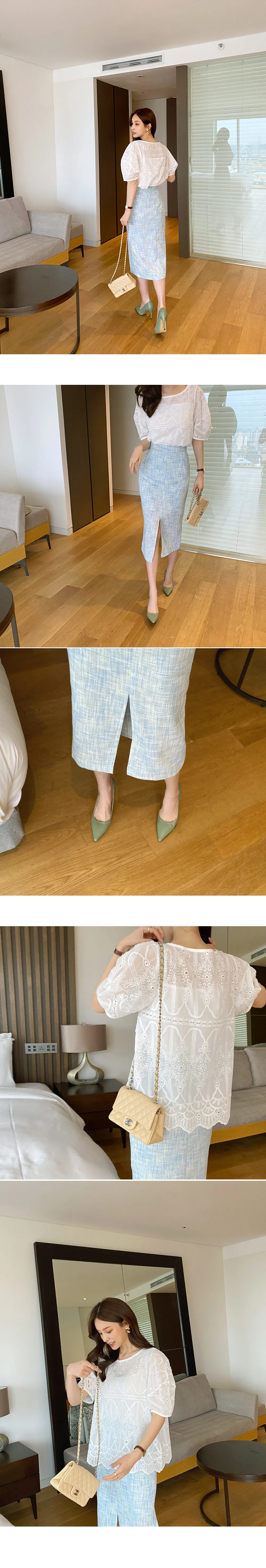 ツイードHラインスカート・全3色 | DHOLIC PLUS | 詳細画像5