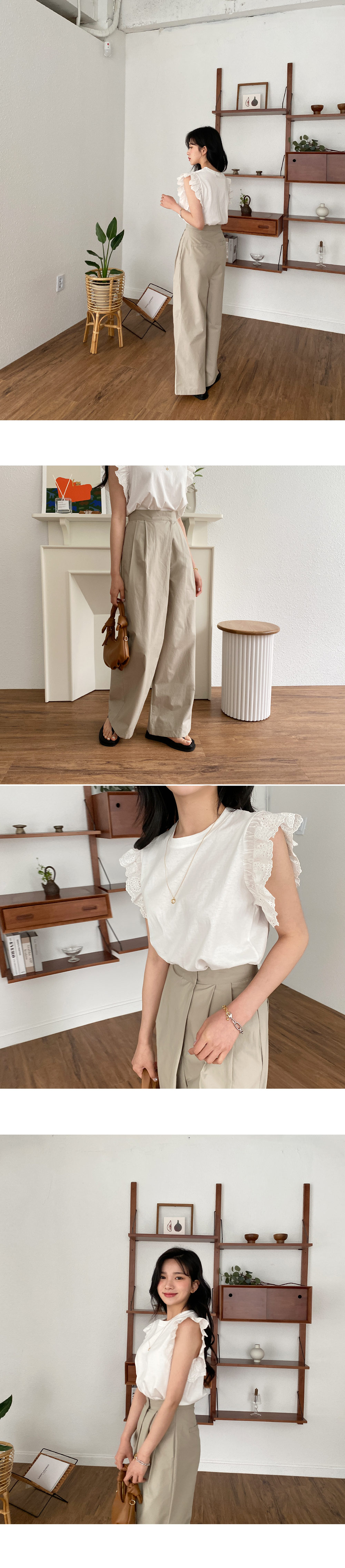 ショルダーアイレットレースTシャツ・全3色 | 詳細画像6