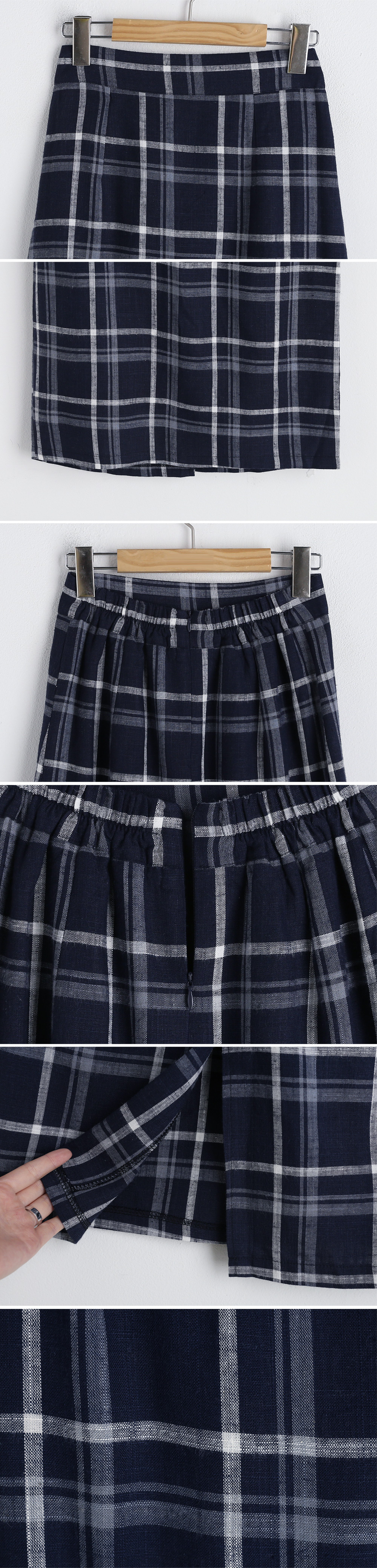チェックHラインスカート・全3色 | DHOLIC | 詳細画像13