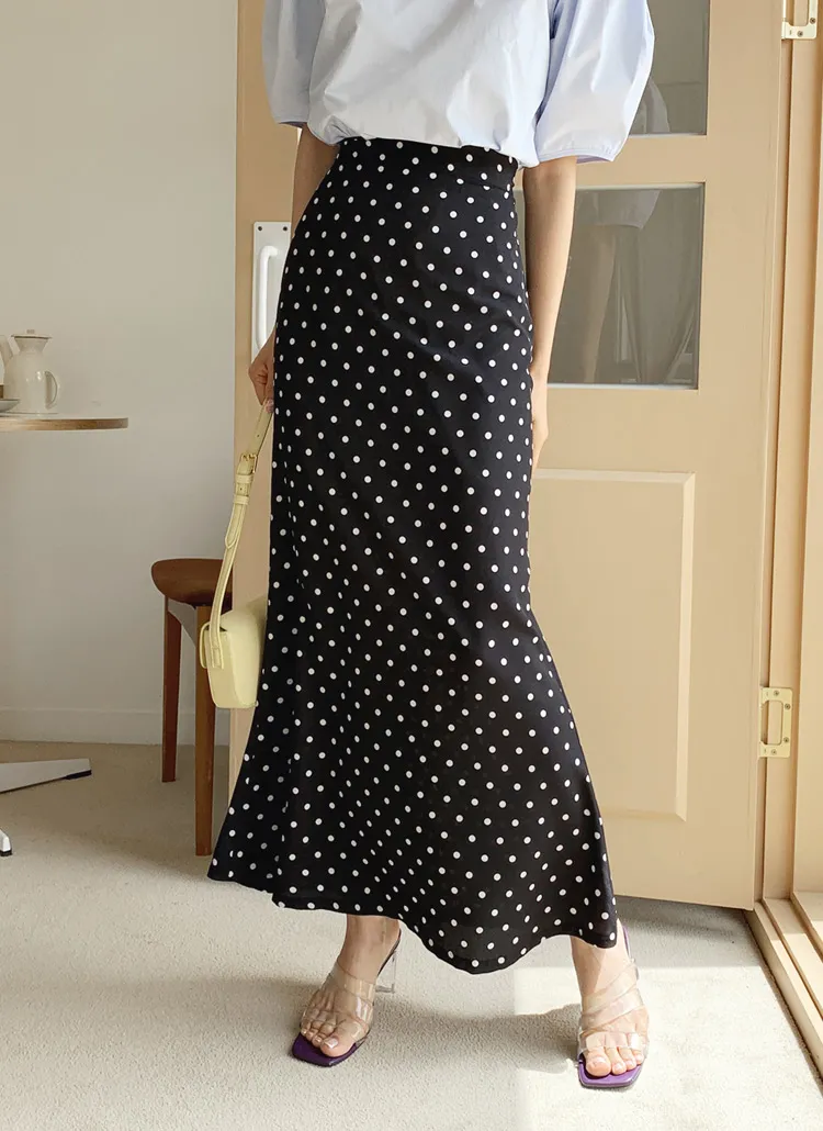 ドットマーメイドスカート・全2色 | レディースファッション通販 - DHOLIC 