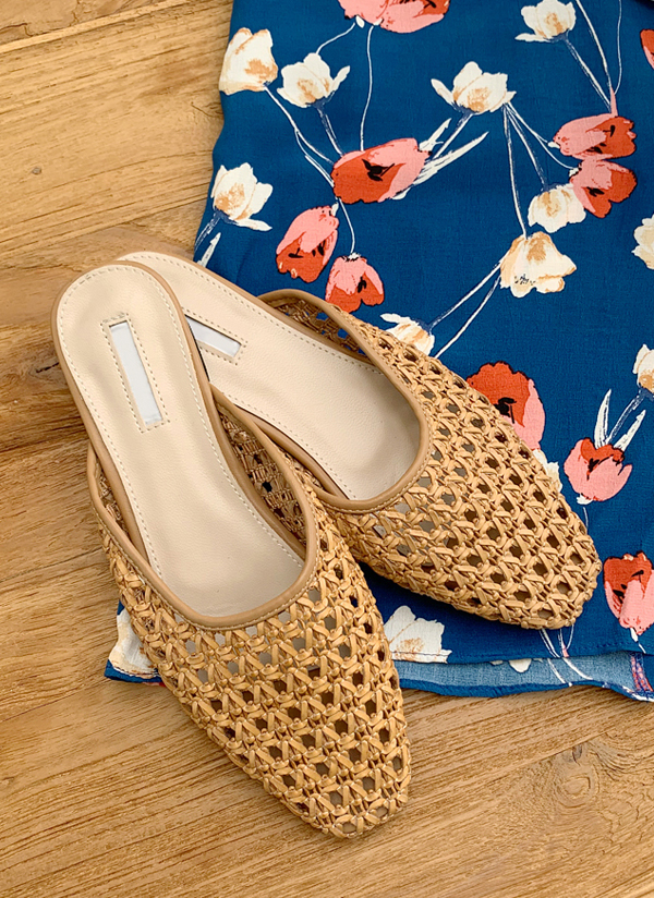 アメリ　フラットミュール AMERI(アメリ) MEDI SHELLY FLAT SANDALフラットシューズ ダーク