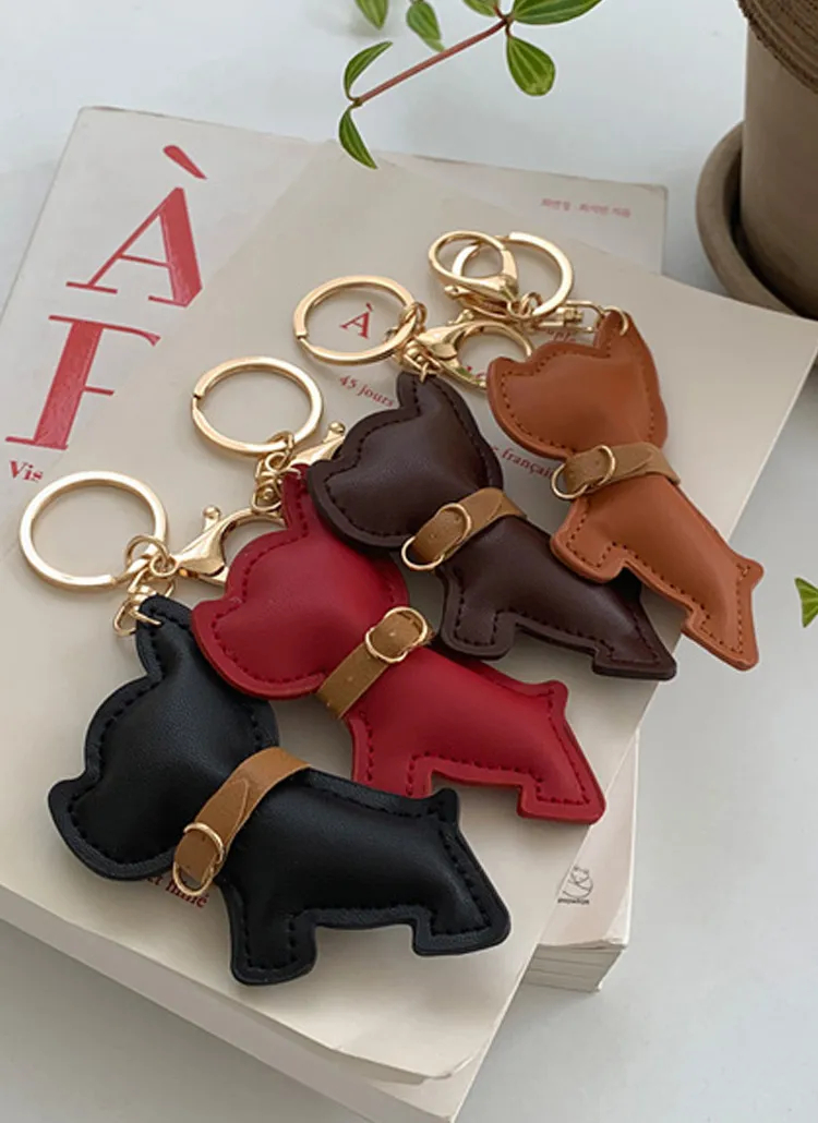 フェイクレザードッグキーリング | chicfox | 詳細画像1