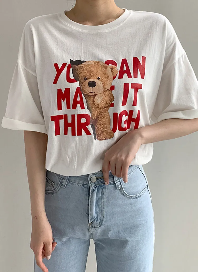 BearレタリングTシャツ | semopan | 詳細画像1
