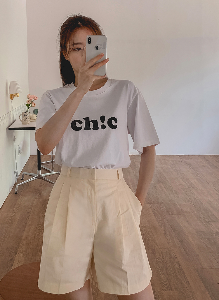 ch!cロゴ半袖Tシャツ | freepany | 詳細画像1